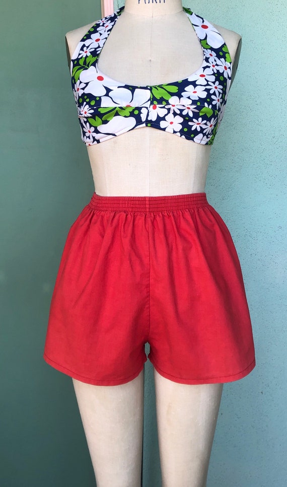 vintage red shorts