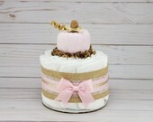 Little Pumpkin Diaper Cake, Pink Pumpkin Baby Shower, Fall baby shower Decorations, Baby Shower Centerpiece, Autumn Shower, Pink Pumpkin