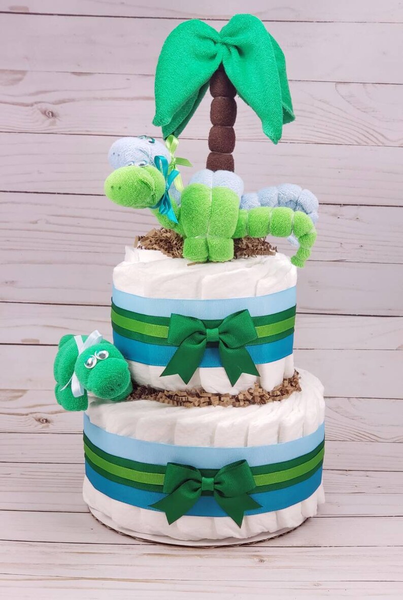 Dinosaur Baby Shower Dinosaur Diaper Cake Dinosaur Party