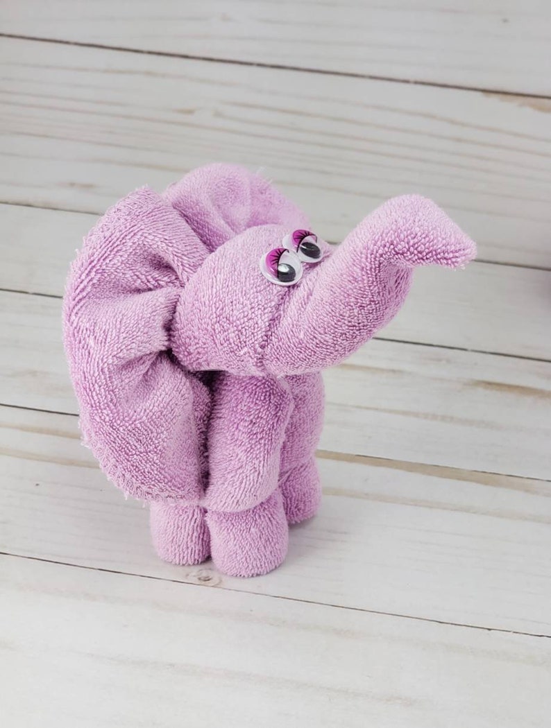 Elephant Baby Shower Decorations Elephant Washcloth Animal Etsy
