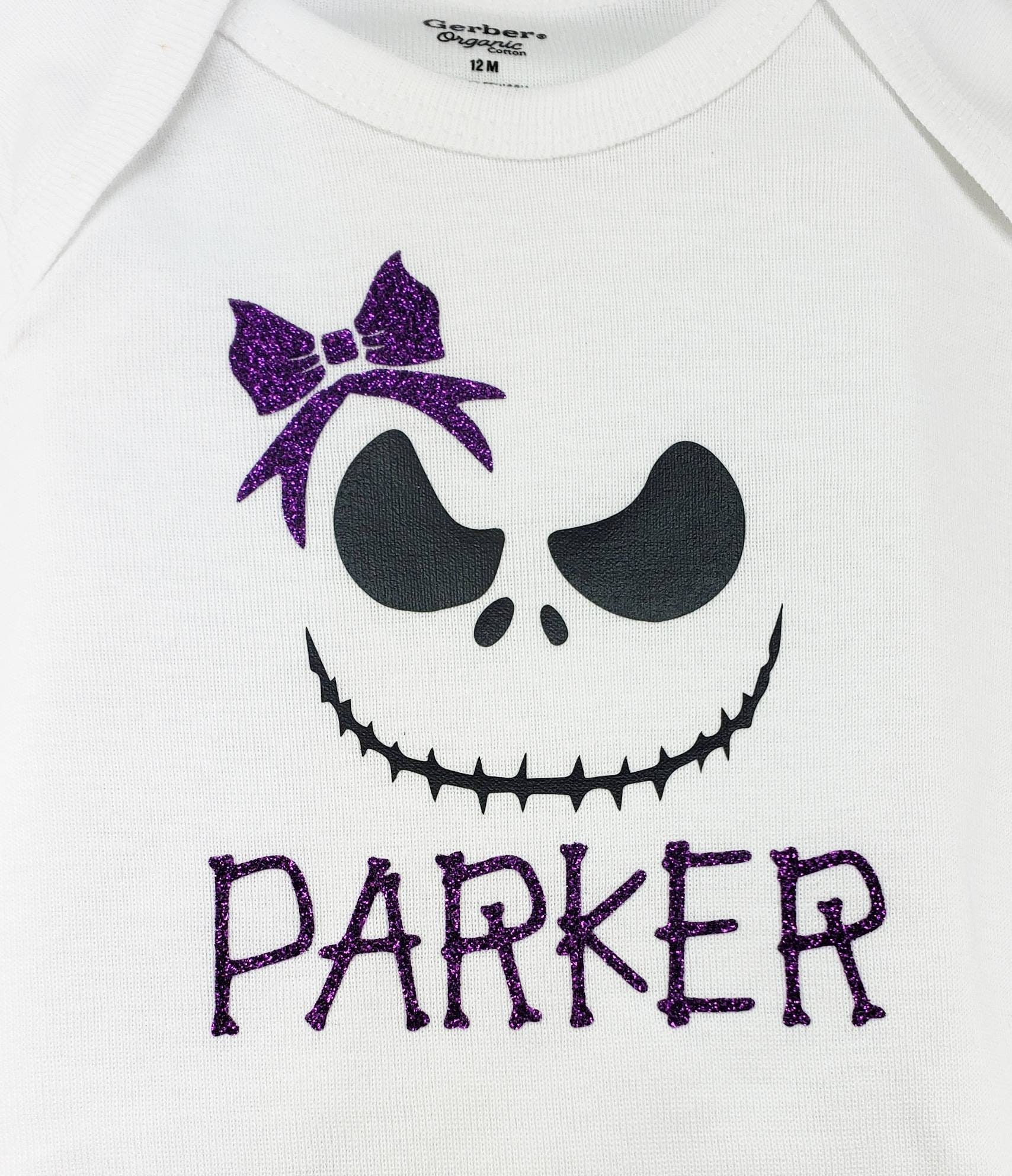Jack Skellington Onesie Halloween Jack y Sally Camisa Pesadilla antes de la fiesta de Navidad Camisa de nina Jack y Sally Camiseta Etsy Mexico