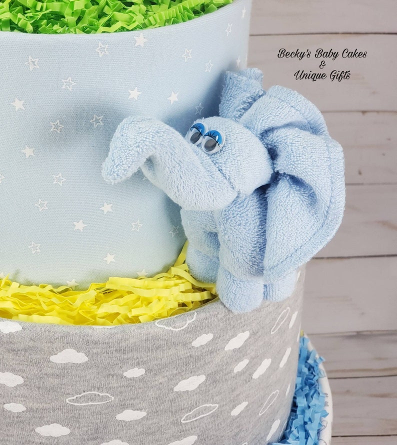 Elephant Baby Shower Washcloth Elephant Jungle Safari Etsy
