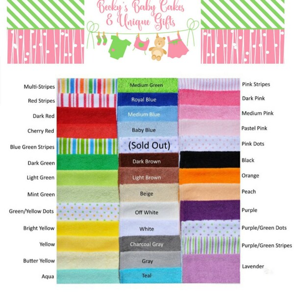 Baby Washcloth Etsy