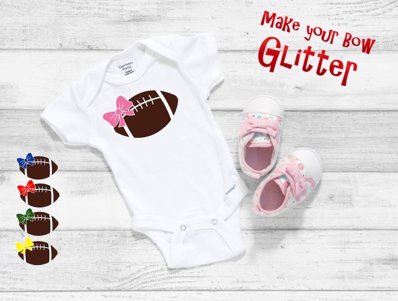 Baby Girl Football Onesie Football Girl Shirt Football Baby Etsy