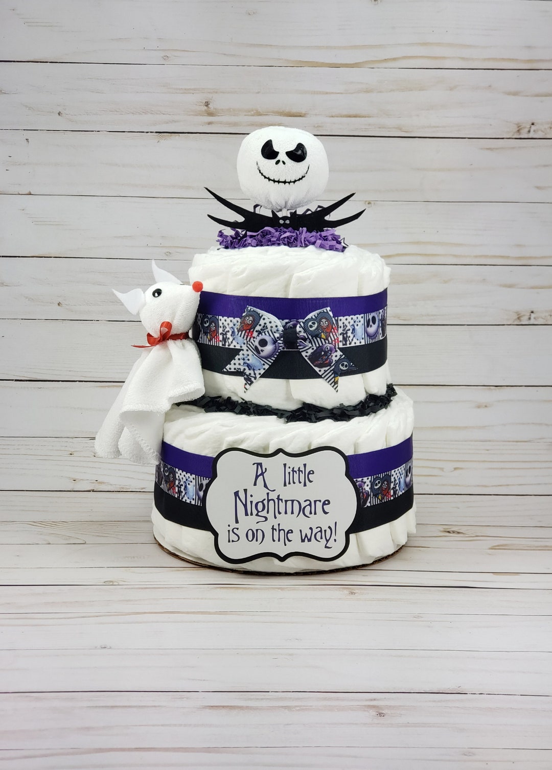 Nightmare Before Christmas Baby Shower Diaper Cake Jack & Etsy