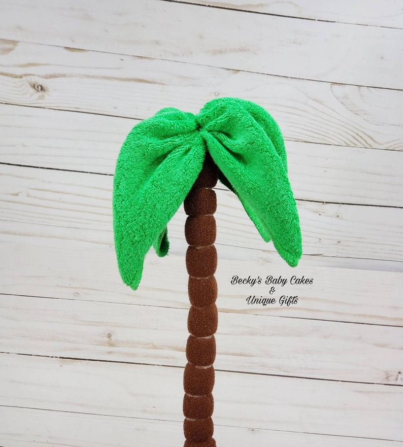 Tropical Baby Shower Tropical Centerpiece Washcloth Palm Etsy