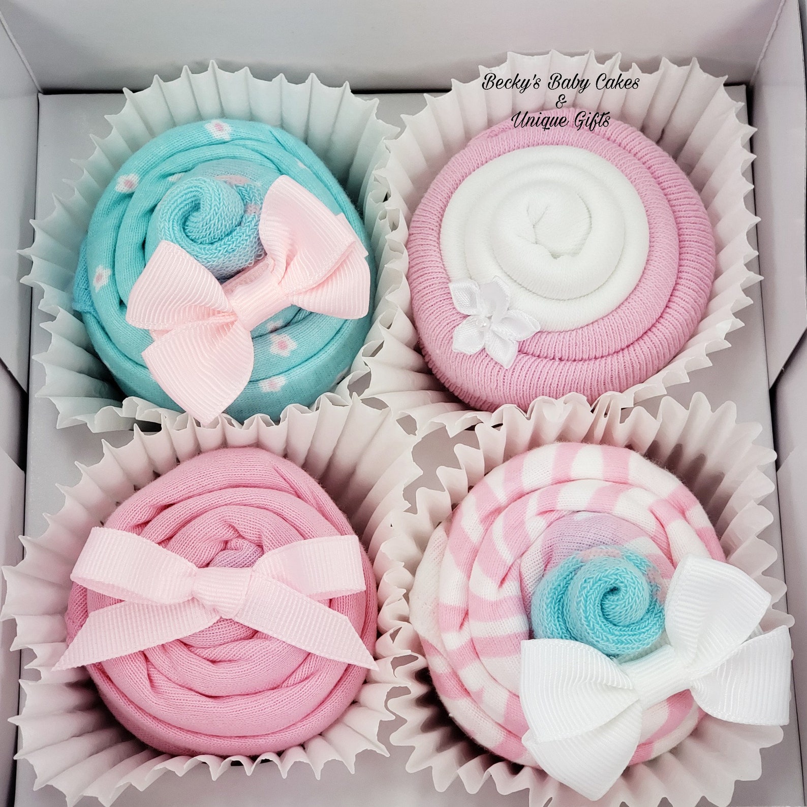 Cupcake Baby Shower Baby Girl Gift Onesie Cupcake Washcloth Etsy