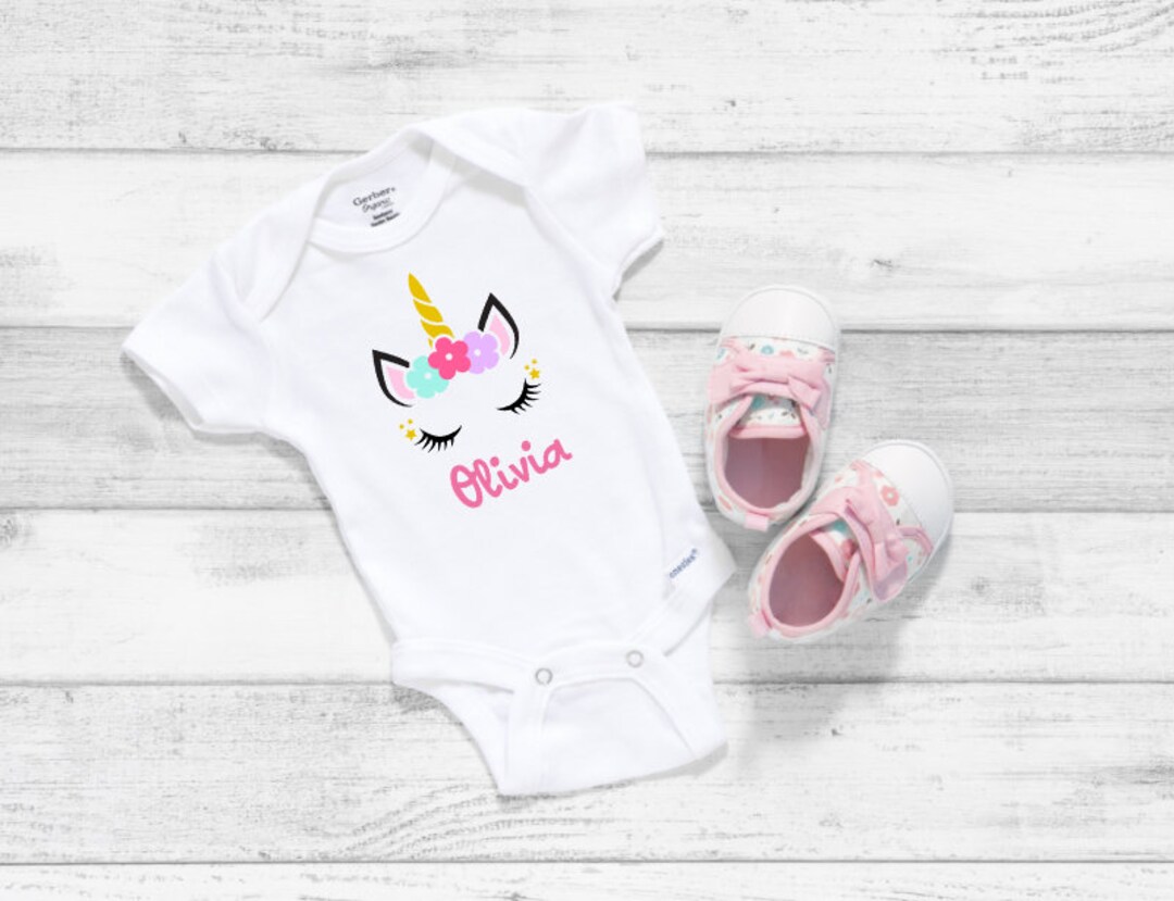 Unicorn Birthday Shirt, Unicorn Baby Onesies®, Unicorn Birthday Girl