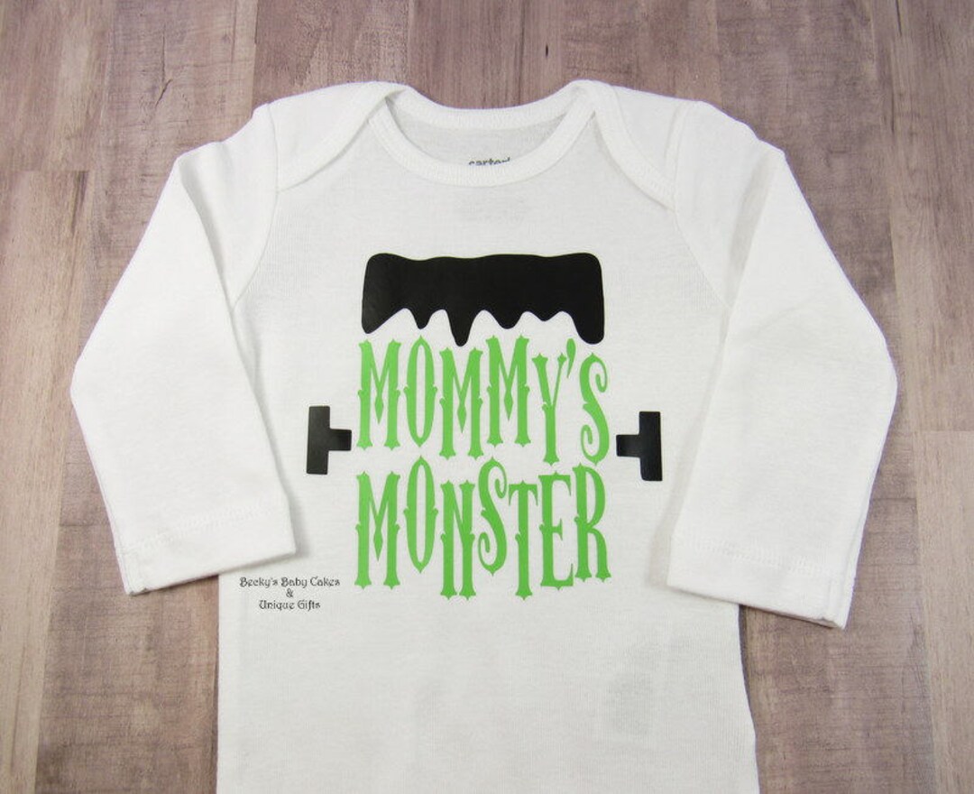 Mommys Little Monster, Baby Halloween Outfit, Boys Halloween Shirt ...