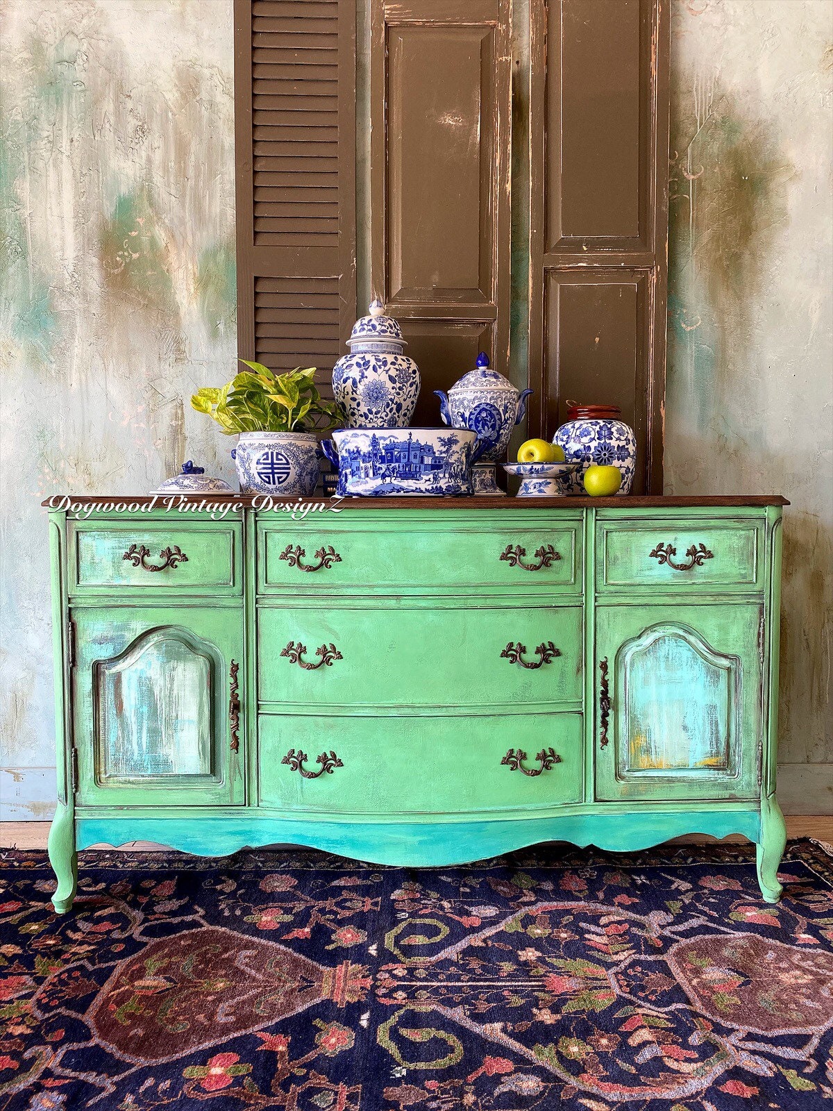 Buffet French Provincial Scandinavian Style Farmhouse Chic Vintage