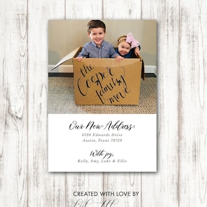 Moving Announcement, We've Moved Cards, New Home Card, New House Card, Moving Cards, Change of Address, We Moved Postcard, Photo Card