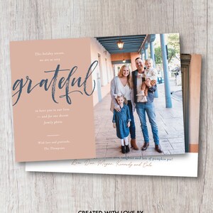 Cartão com foto de família de Ação de Graças, Cartão de feriado de Ação de Graças, Grato, Cartão com foto de família, Cartão de Ação de Graças, Cartão de outono, Feliz Dia de Ação de Graças