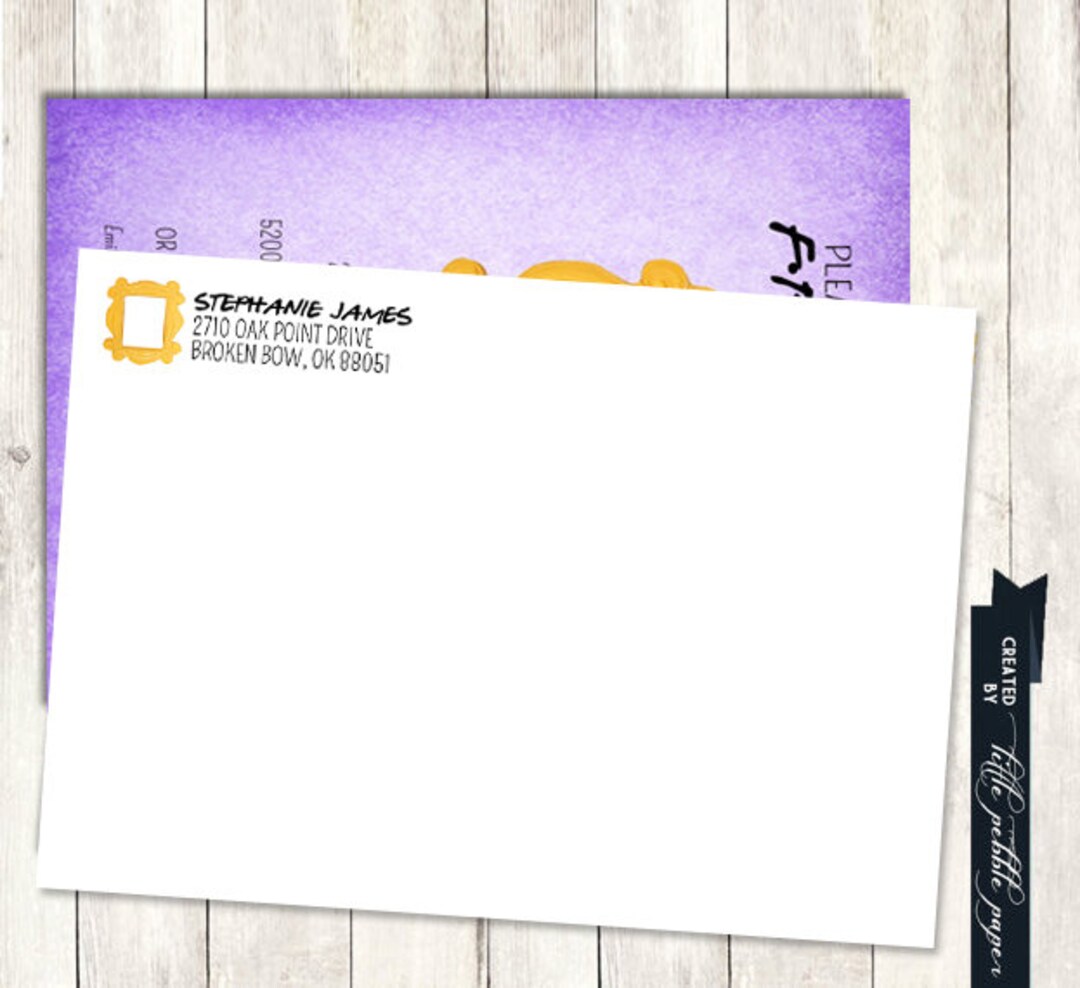 Address Label Printable, FRIENDS TV Show Invitation, FRIENDS Shower ...