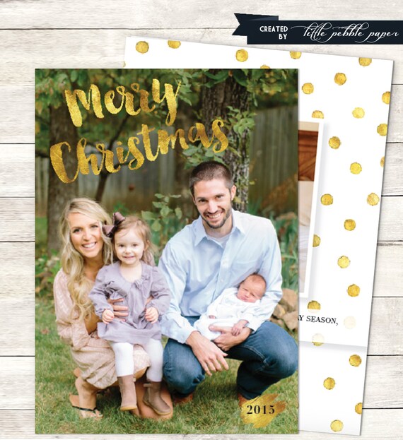 Thanksgiving cornucopia card Family Christmas Card Printable Photo Christmas Card Gold | Etsy