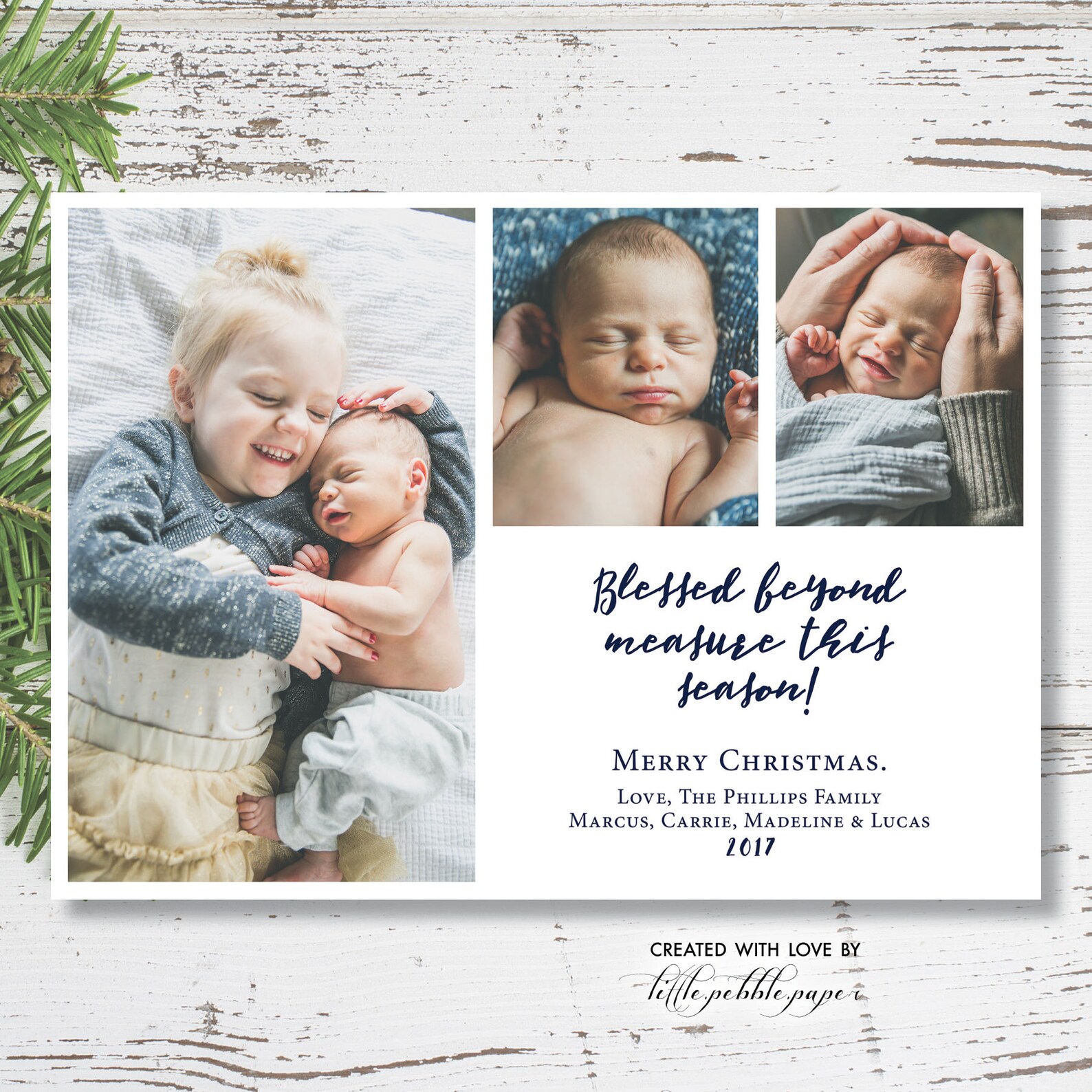 Christmas Card Birth Announcement