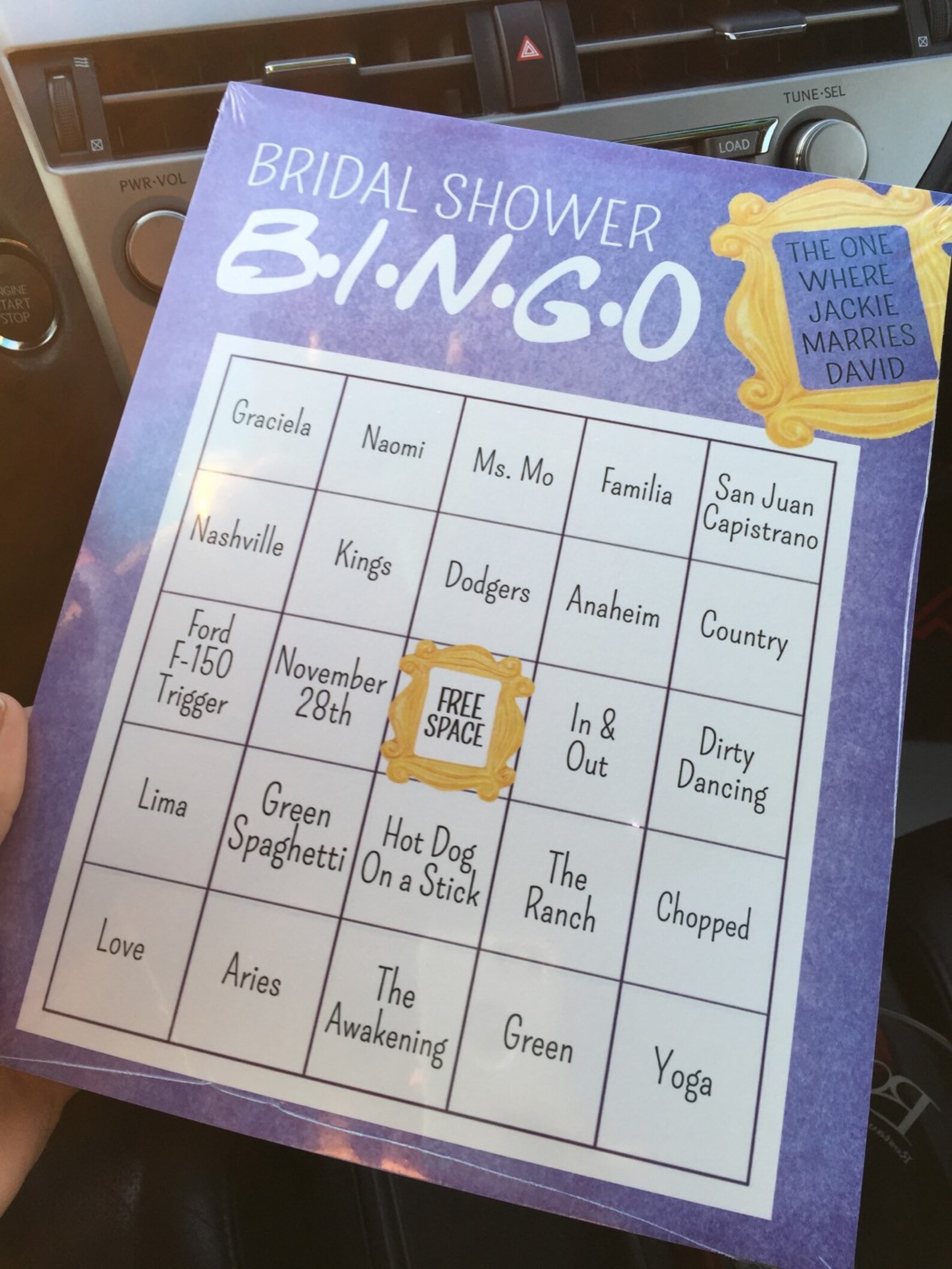 FRIENDS Bridal Shower Recipe Card, Bridal Shower Recipe Card Printable, Customizable Recipe Card