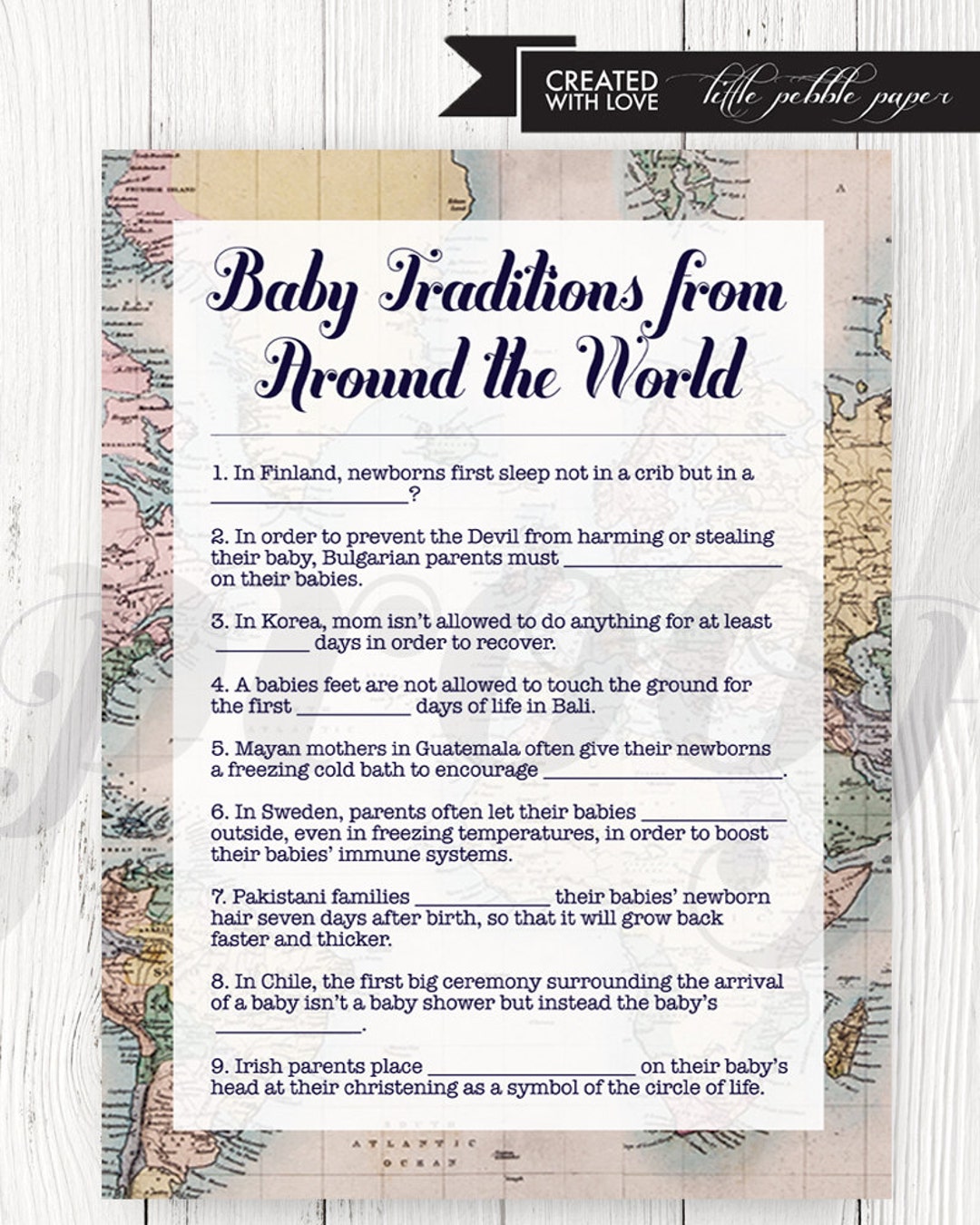 Around the world baby cheap shower