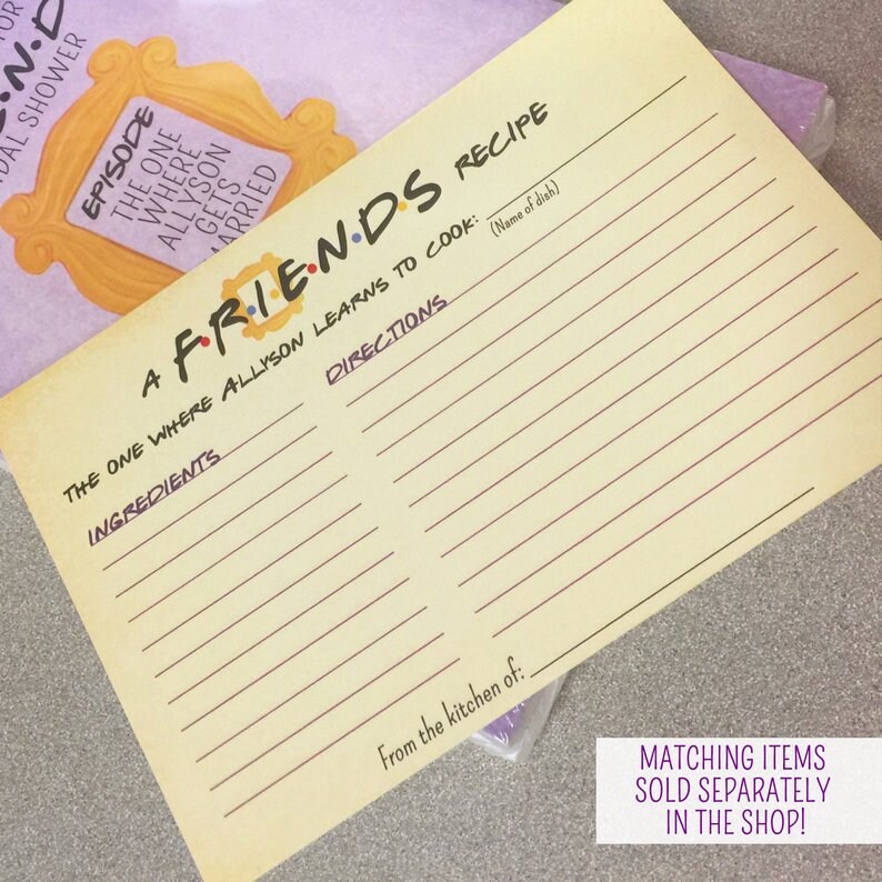 FRIENDS TV Show Shower Game, He Said She Said, FRIENDS Tv Show, Friends