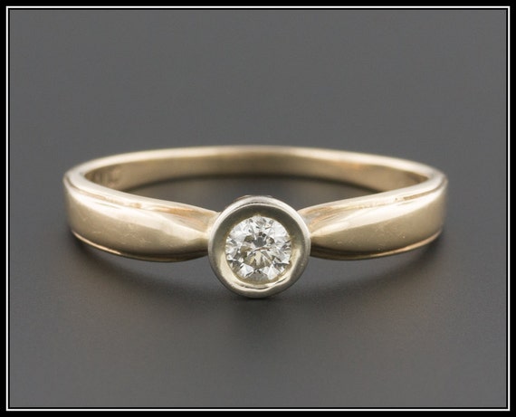 Vintage Engagement Ring | Vintage Yellow Gold Ring