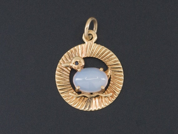 Duck Charm | Vintage Duck Charm | 14k Gold Duck Ch