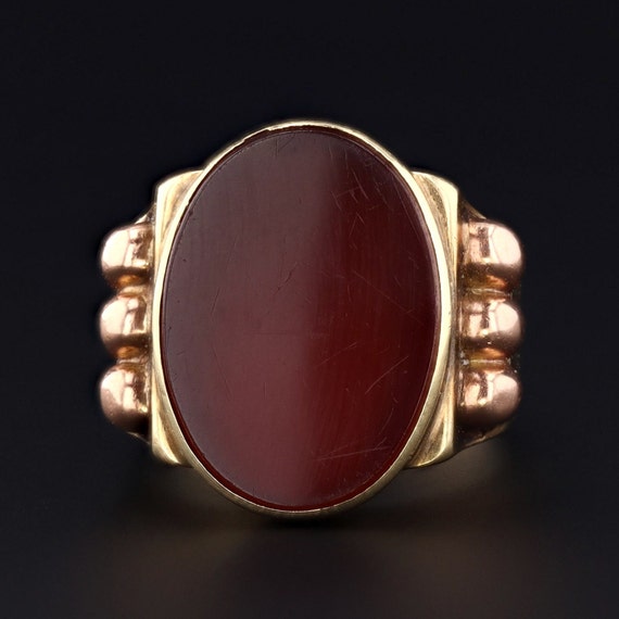 Carnelian Ring | Vintage Carnelian Ring | 14k Gold