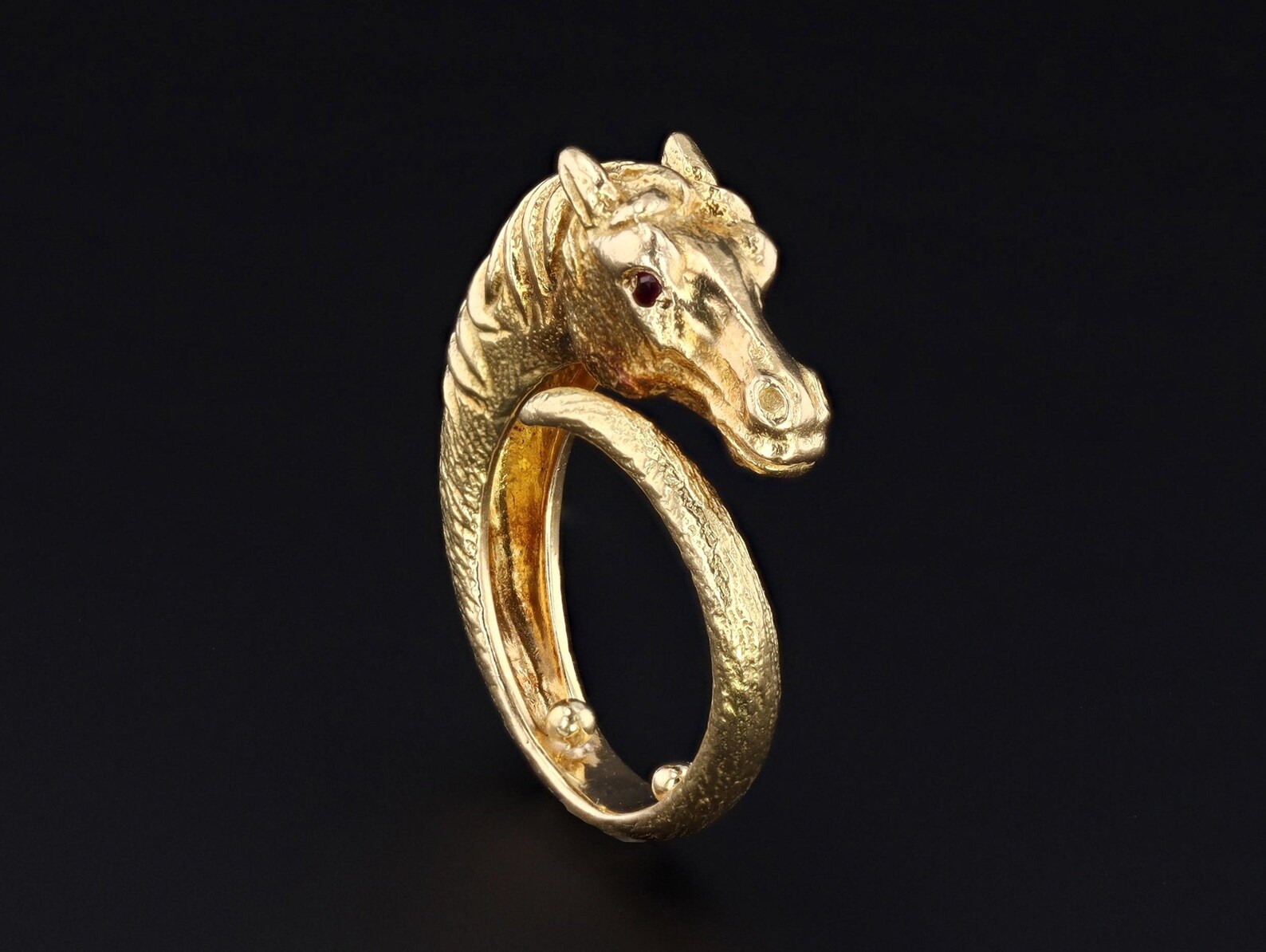 Horse Ring 18k Gold Horse Ring 18k Gold Ring Vintage Etsy