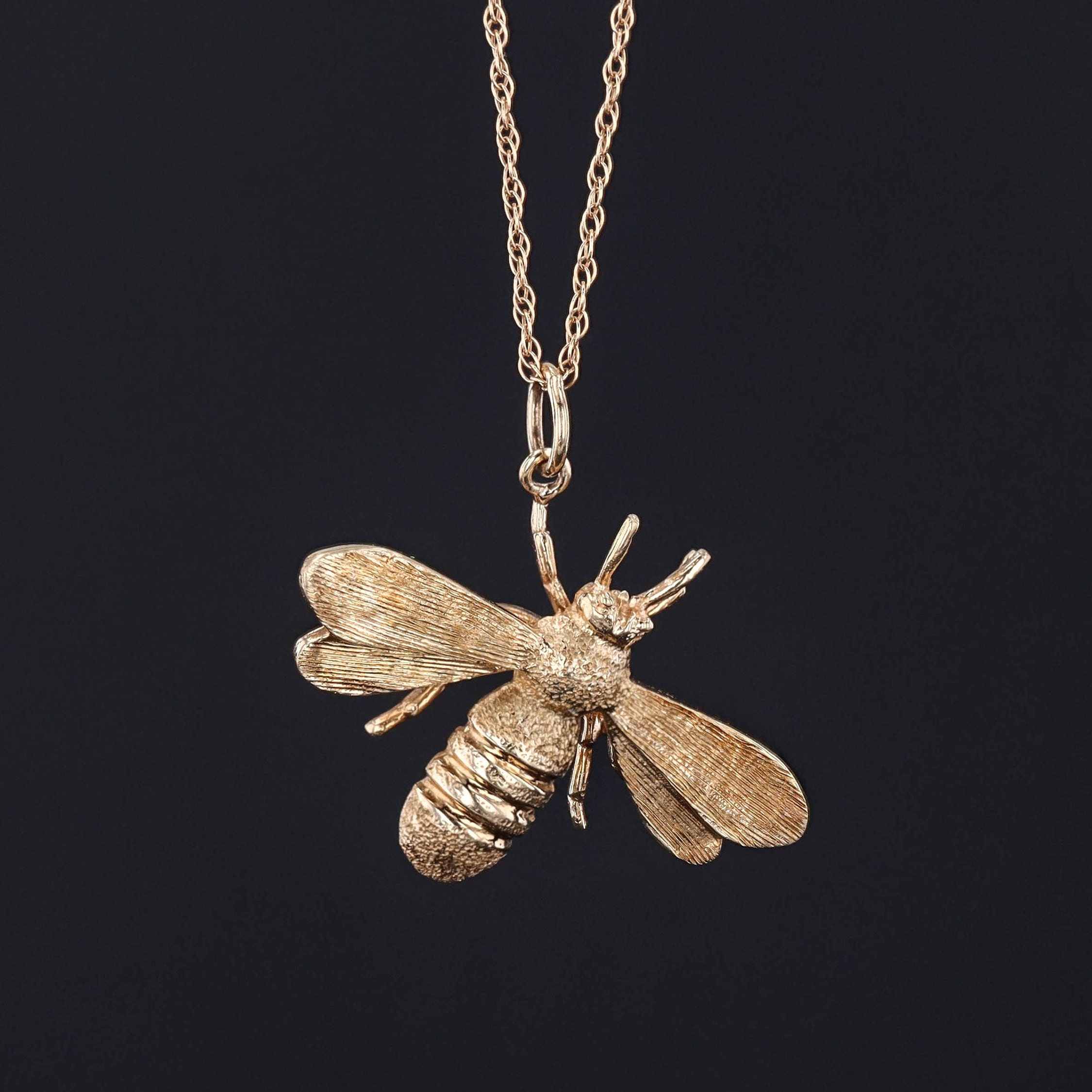 Bee Pendant 14k Gold Bee Pendant 