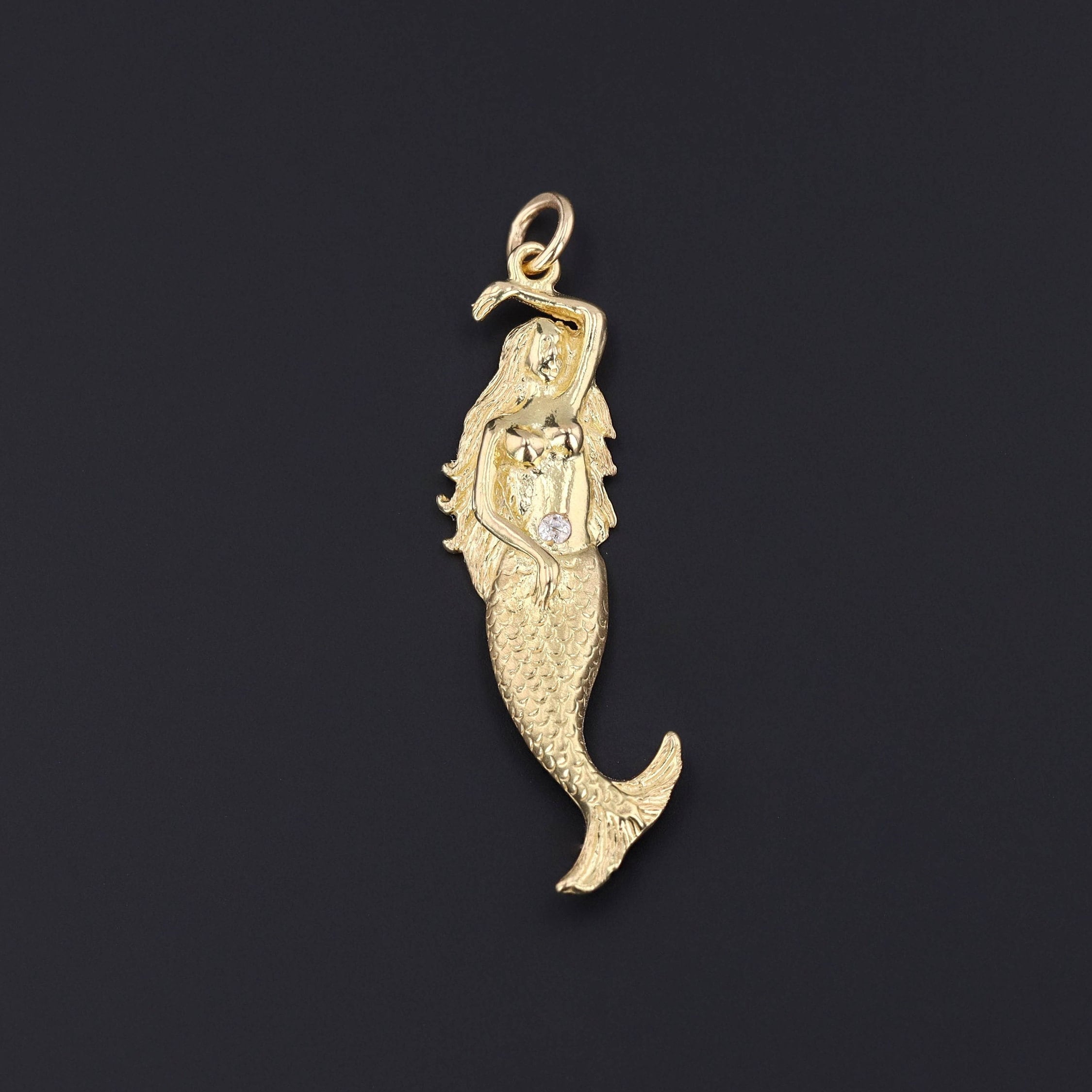 Gold Filled Mermaid Ocean Inspired Necklace