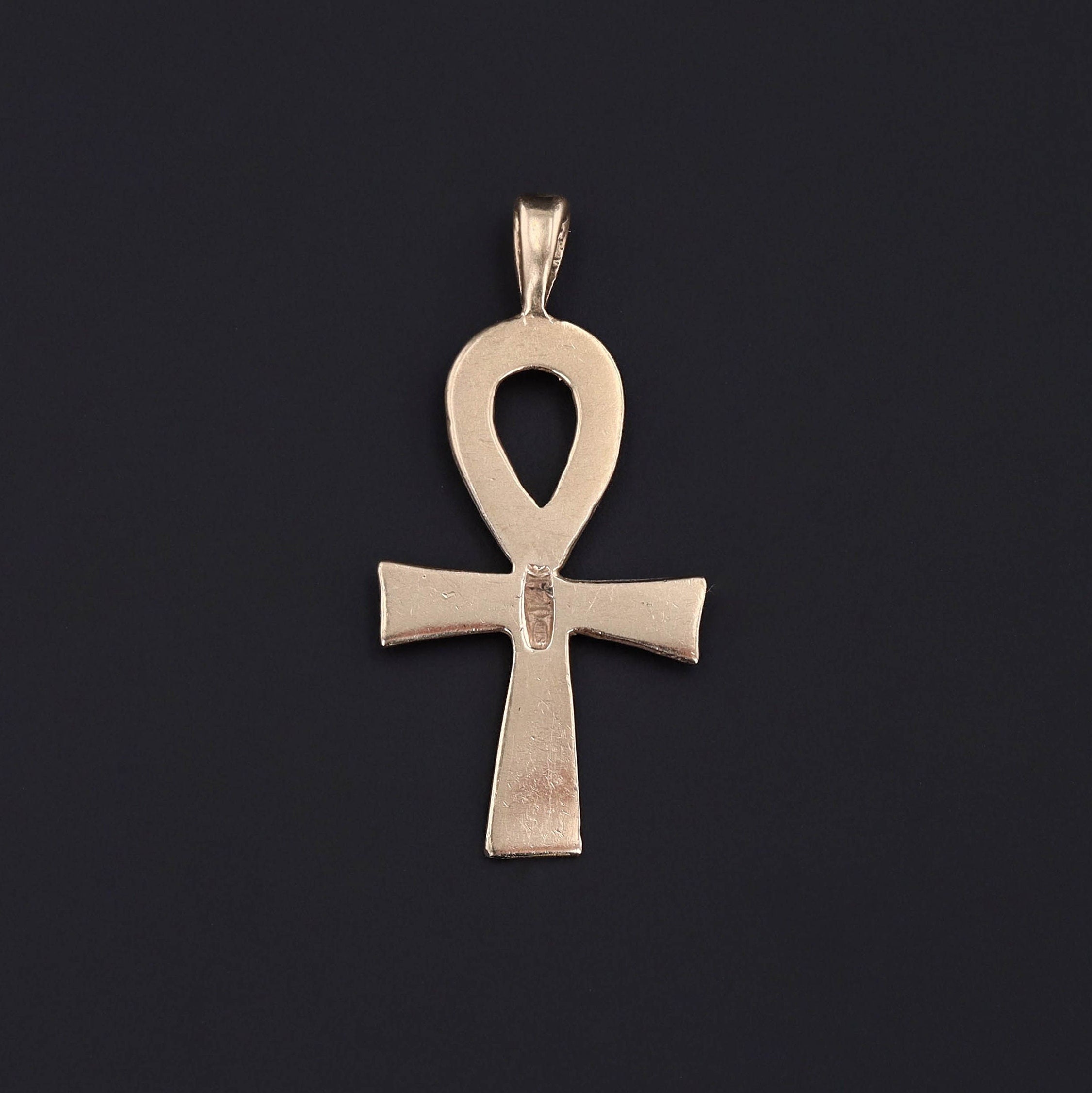 Ankh Pendant 14k Gold Pendant Egyptian 
