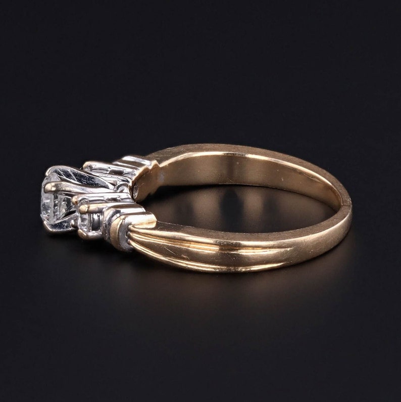 Vintage Diamond Engagement Ring of 14k Gold image 3