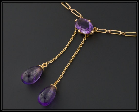 Amethyst Necklace | Antique Amethyst Necklace | Ne