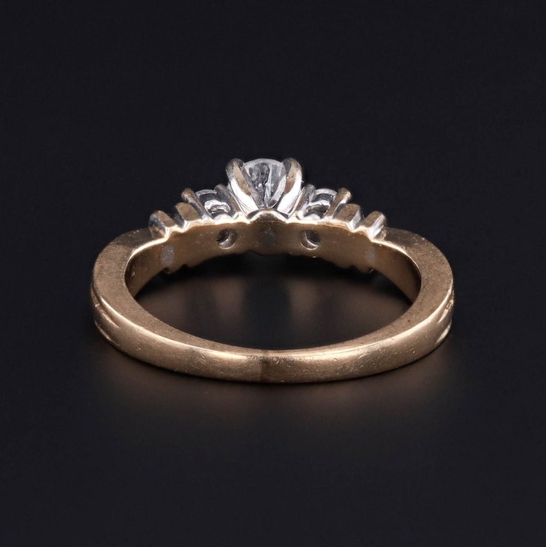Vintage Diamond Engagement Ring of 14k Gold image 4