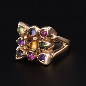 Vintage Gemstone Ring of 14k Gold image 2