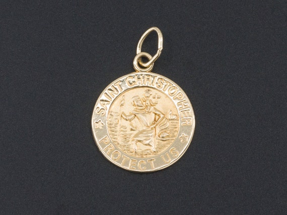 Saint Christopher Charm | 14k Gold Saint Christoph