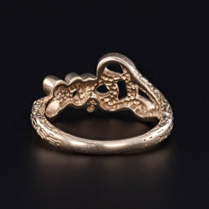 Vintage Diamond Love Ring of 14k Gold image 4