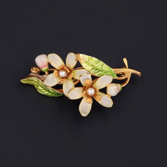 【CHANEL】ENAMEL FLORAL BROOCH エナメル フローラル ブローチ Chanel Silver CC Crystal Pink Enamel Camellia Flower Brooch