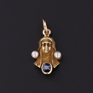 Antique Egyptian Revival Pharaoh Conversion Pendant