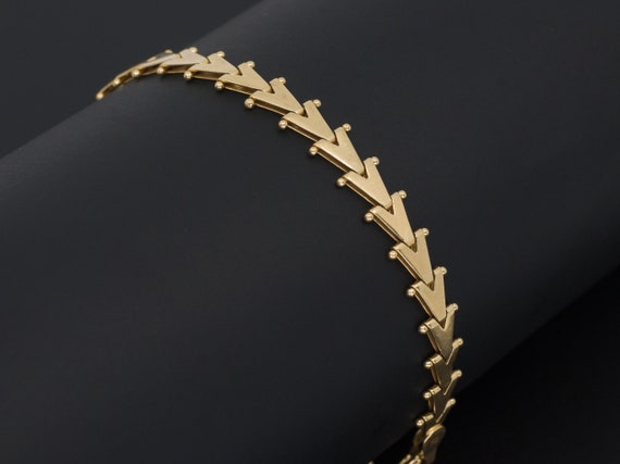 14k Gold Bracelet | Vintage Bracelet | Link Bracel