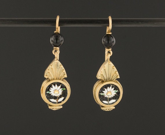Daisy Earrings | Antique Daisy Earrings | Micromos