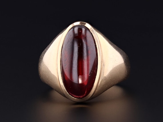 Garnet Ring | 14k Gold Garnet Ring | Vintage Ring