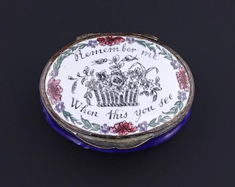 Antique Georgian Enamel Patch Box