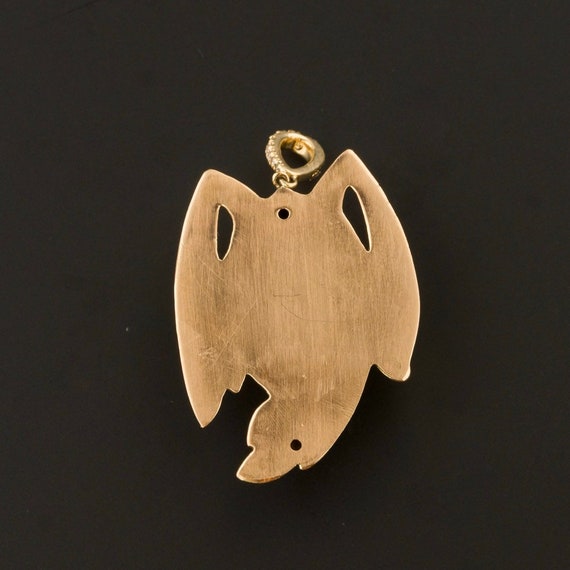 Antique Jester Pendant of 14k Gold - image 2