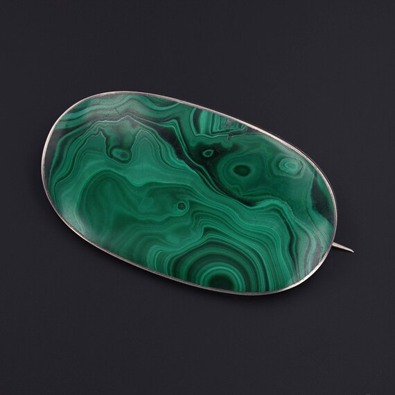 Malachite brooch deals