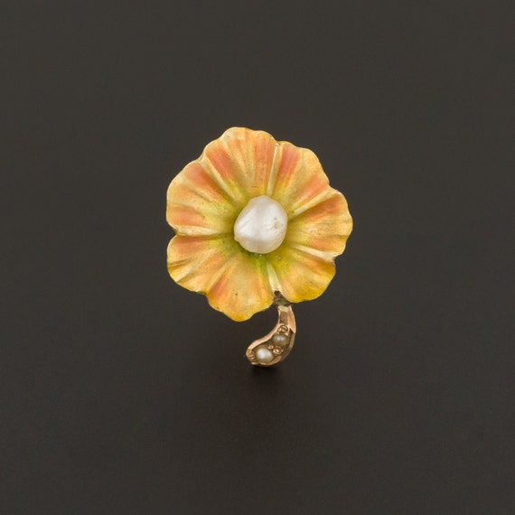 Single Stud Earring | Gold Flower Earring | Mix an