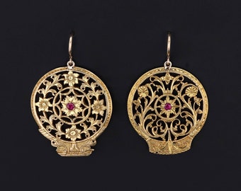 Antique Watchcock Conversion Earrings