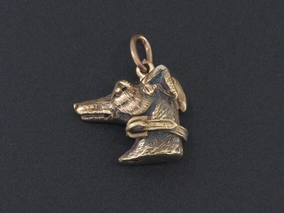 Greyhound Charm | Antique Greyhound Charm | Dog Ch