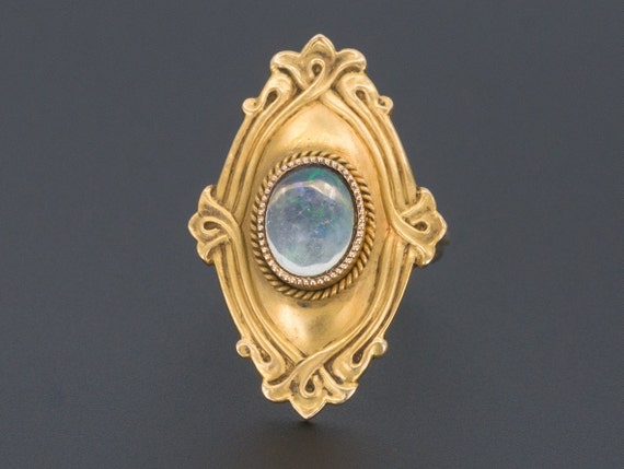 Opal Ring | 14k Gold Opal Ring | Crystal Opal Ring