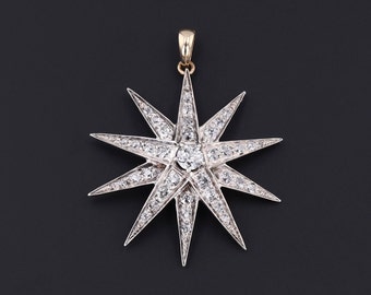 Antique Diamond Star Conversion Pendant