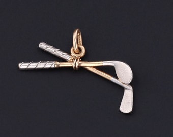 Vintage 14k Gold Golf Club Charm