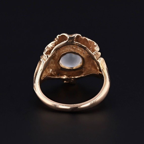 Vintage Moonstone Ring of 14k Gold - image 4